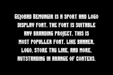 Gejobad Bemungir by qrdesignstd — Slab Serif Font — thumbnail 4