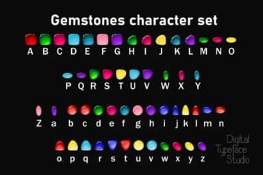 Gemstones by Digital Typeface Studio — Dingbats Font — thumbnail 2