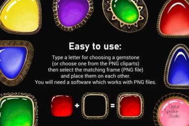 Gemstones by Digital Typeface Studio — Dingbats Font — thumbnail 4