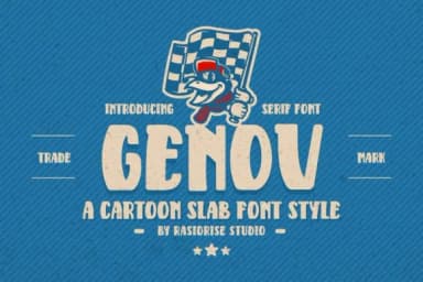 Genov by Rasiorise Studio — Slab Serif Font — thumbnail 1