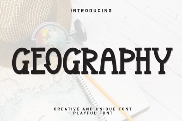 Geography by william jhordy — Slab Serif Font