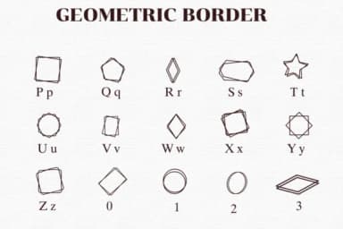 Geometric Border by Nongyao — Dingbats Font — thumbnail 3