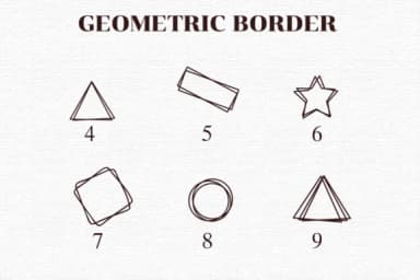 Geometric Border by Nongyao — Dingbats Font — thumbnail 4