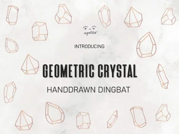Geometric Crystal by Apollo no.64 — Dingbats Font