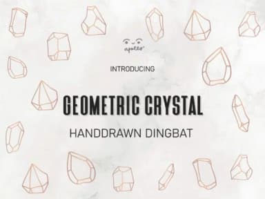 Geometric Crystal by Apollo no.64 — Dingbats Font — thumbnail 1