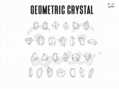 Geometric Crystal by Apollo no.64 — Dingbats Font — thumbnail 2