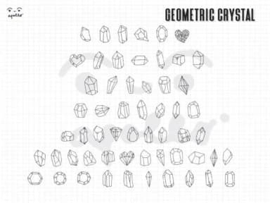 Geometric Crystal by Apollo no.64 — Dingbats Font — thumbnail 3