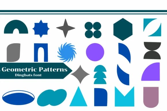 Geometric Patterns by Apiwat Type — Dingbats Font