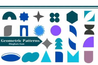 Geometric Patterns by Apiwat Type — Dingbats Font — thumbnail 1