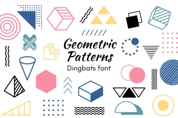 Geometric Patterns by Nun Sukhwan — Dingbats Font