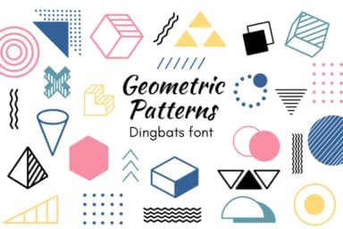 Geometric Patterns by Nun Sukhwan — Dingbats Font — thumbnail 1