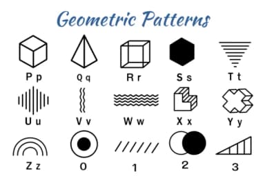Geometric Patterns by Nun Sukhwan — Dingbats Font — thumbnail 3