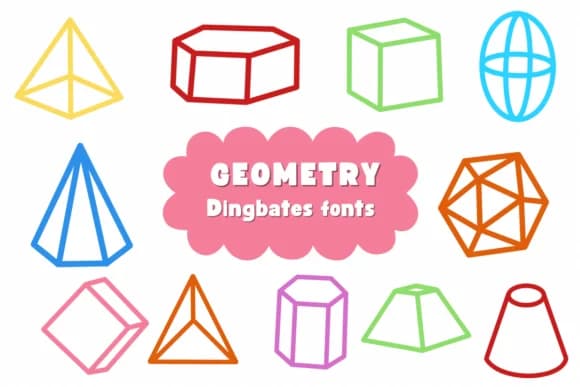 Geometry by Natchuta — Dingbats Font