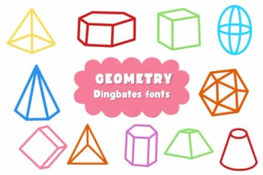 Geometry by Natchuta — Dingbats Font — thumbnail 1