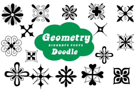 Geometry Doodle by Suphitchaya — Dingbats Font