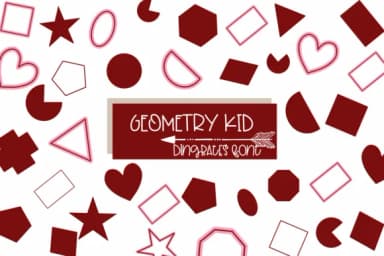 Geometry Kid by Sirinart — Dingbats Font — thumbnail 1