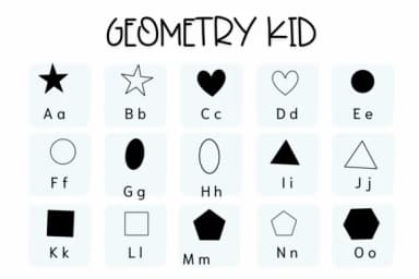 Geometry Kid by Sirinart — Dingbats Font — thumbnail 2