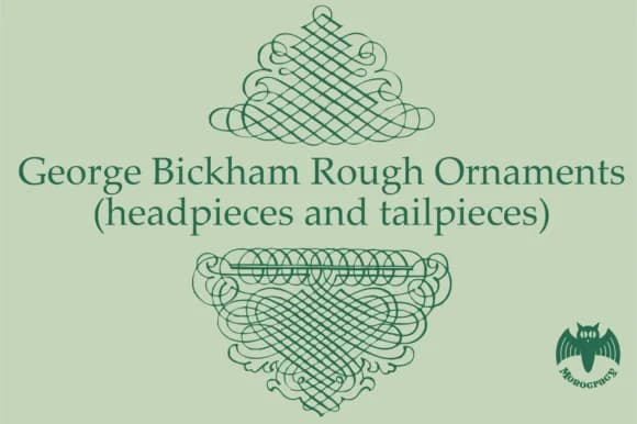 George Bickham Rough Ornaments by Intellecta Design — Dingbats Font
