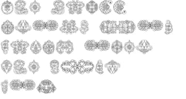 George Bickham Soft Ornaments by Intellecta Design — Dingbats Font — thumbnail 6