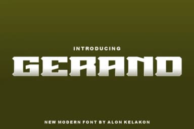 Gerand by alonkelakon — Slab Serif Font — thumbnail 1
