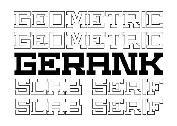 Gerank Regular by BarakaType — Slab Serif Font