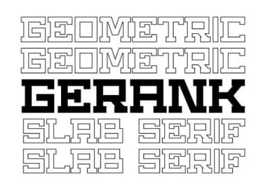 Gerank Regular by BarakaType — Slab Serif Font — thumbnail 1