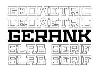 Gerank by BarakaType — Slab Serif Font — thumbnail 1