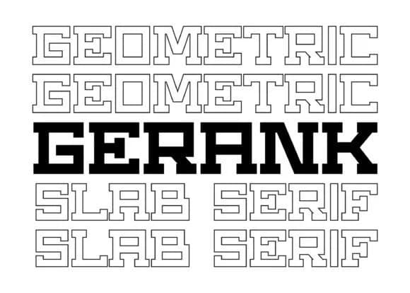 Gerank by BarakaType — Slab Serif Font