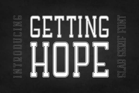 Getting Hope by Riman (7NTypes) — Slab Serif Font