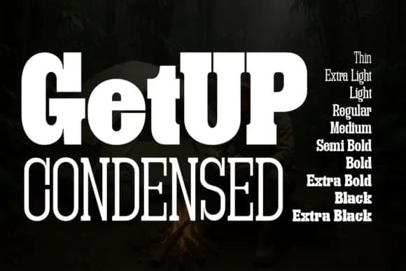 Getup Condensed by Artisans — Slab Serif Font