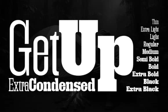 Getup Extra Condensed by Artisans — Slab Serif Font