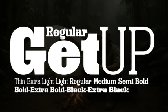 Getup Regular by Artisans — Slab Serif Font