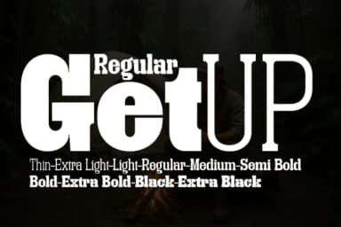 Getup Regular by Artisans — Slab Serif Font — thumbnail 1