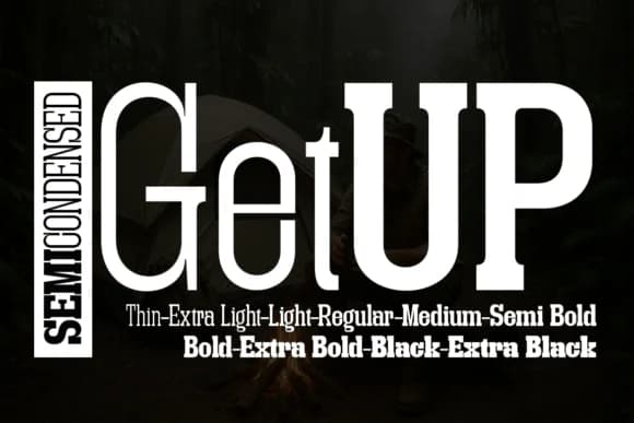 Getup Semi Condensed by Artisans — Slab Serif Font