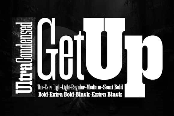 Getup Ultra Condensed by Artisans — Slab Serif Font