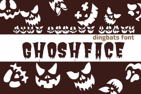 Ghoshface by Sirinart — Dingbats Font