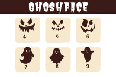 Ghoshface by Sirinart — Dingbats Font — thumbnail 4