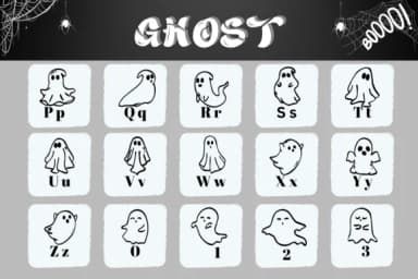 Ghost by Bee piyanuch — Dingbats Font — thumbnail 3