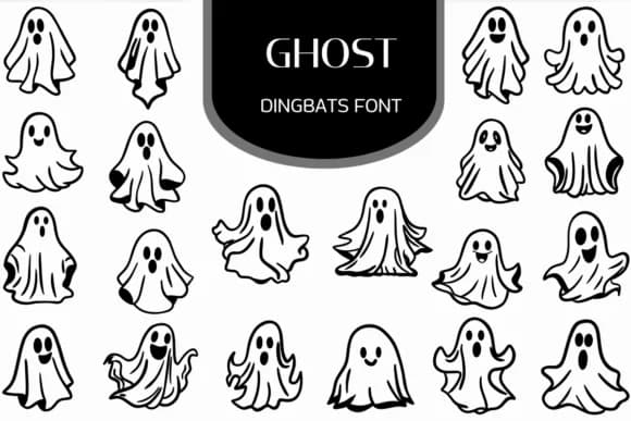 Ghost by Heartcraft Atelier — Dingbats Font