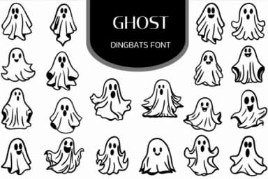 Ghost by Heartcraft Atelier — Dingbats Font — thumbnail 1