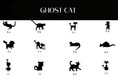 Ghost Cat by Heartcraft Atelier — Dingbats Font — thumbnail 2