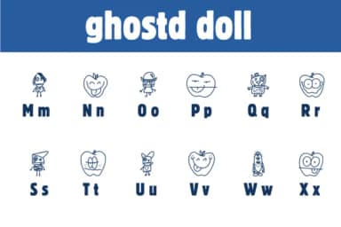 Ghost Doll by Chonada — Dingbats Font — thumbnail 3