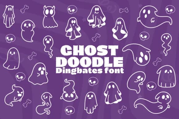 Ghost Doodle by Chonada — Dingbats Font