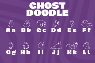 Ghost Doodle by Chonada — Dingbats Font — thumbnail 2