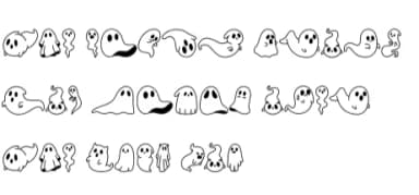 Ghost Doodle by Chonada — Dingbats Font — thumbnail 8