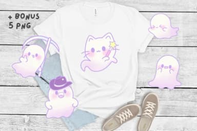 Ghost Doodle by Babymimiart — Dingbats Font — thumbnail 2