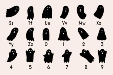 Ghost Doodles by Nyla.studio — Dingbats Font — thumbnail 8