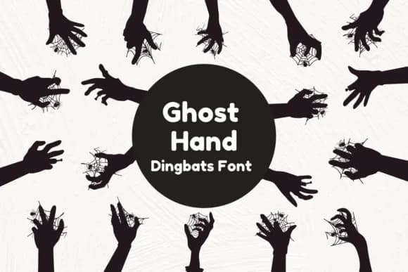 Ghost Hand by Nun Sukhwan — Dingbats Font