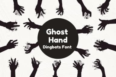 Ghost Hand by Nun Sukhwan — Dingbats Font — thumbnail 1