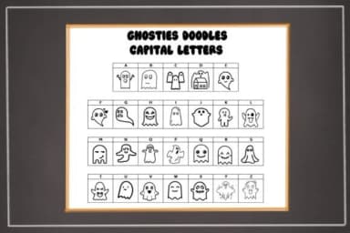 Ghosties by Mary Kay's Magic — Dingbats Font — thumbnail 2